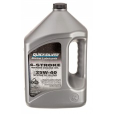 Eļļa, laivas motoram, 4-taktu, 25W40, SYNTH, QUICKSILVER, 4 LTR
