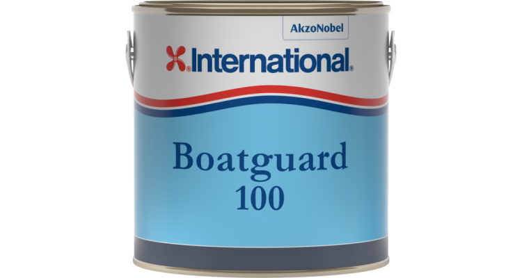 Neapaugošā krāsa, INTERNATIONAL, BOATGUARD 100,  white Dover, 2,5 Ltr.