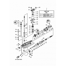 Reduktors, OEM YAMAHA / SELVA, 69W-45300-01-8D, 