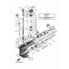 Reduktors, OEM YAMAHA / SELVA, 6EK-45300-00-8D, 6EK-45300-01-8D