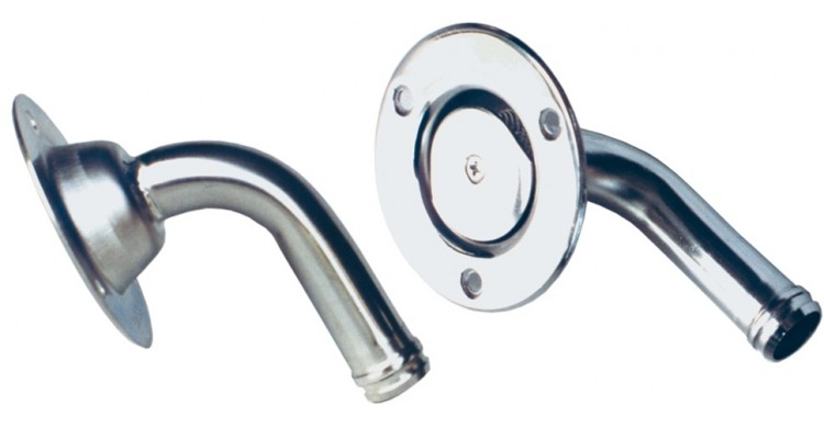 Degvielas bākas ventilācijas vārsts, nerūsējošā tērauda, 90 grādi, 16mm